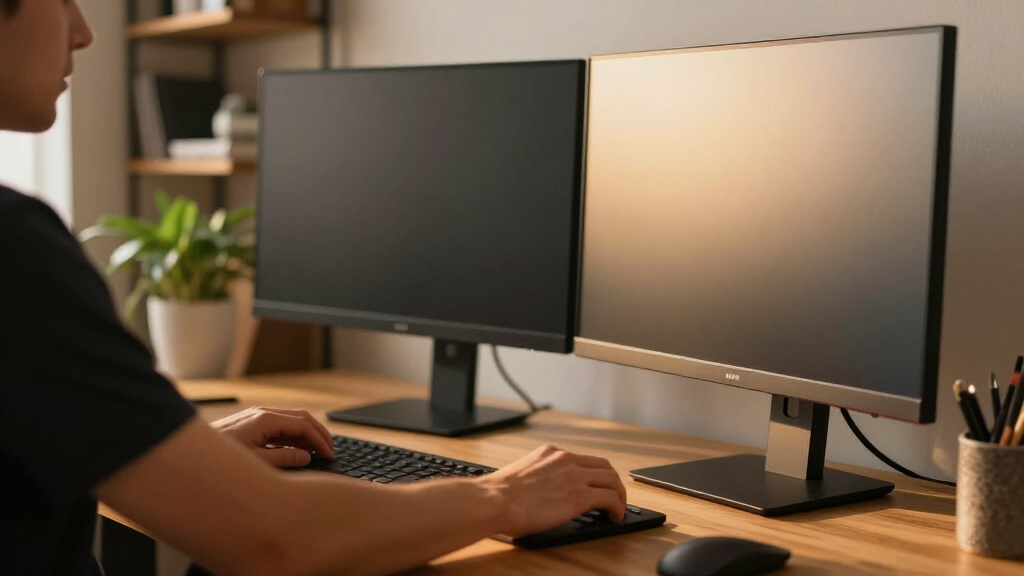 standing desks for dual monitor setups