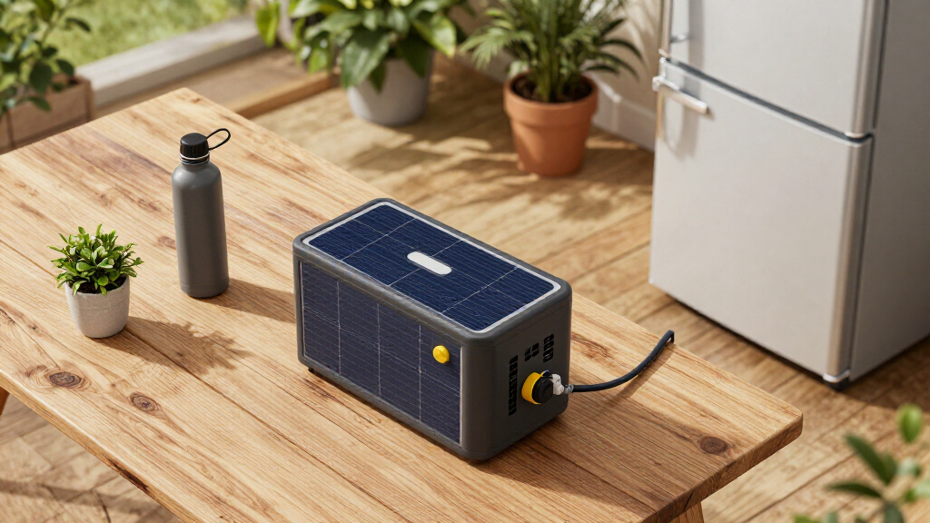 solar powered battery bank for refrigerator