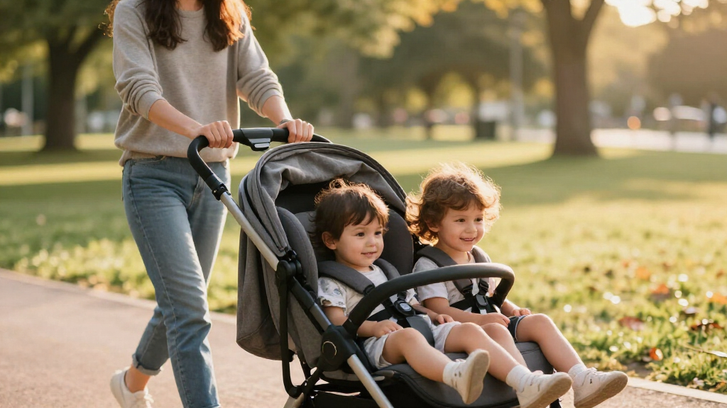 stroller wagon for 2 kids with car seat adapter