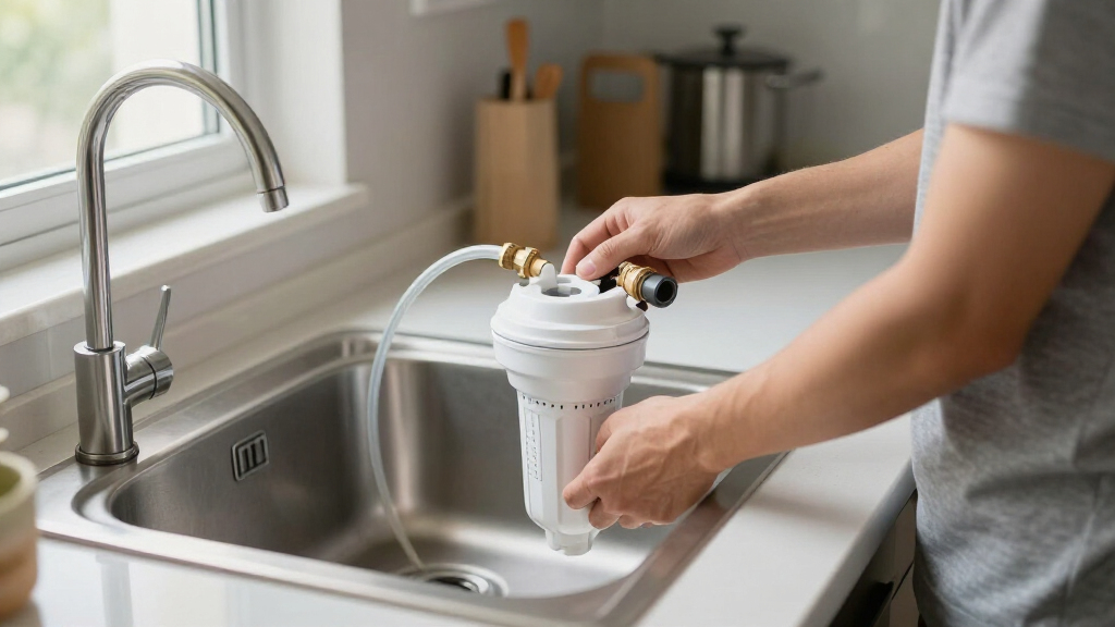 rated under sink water filter system easy installation
