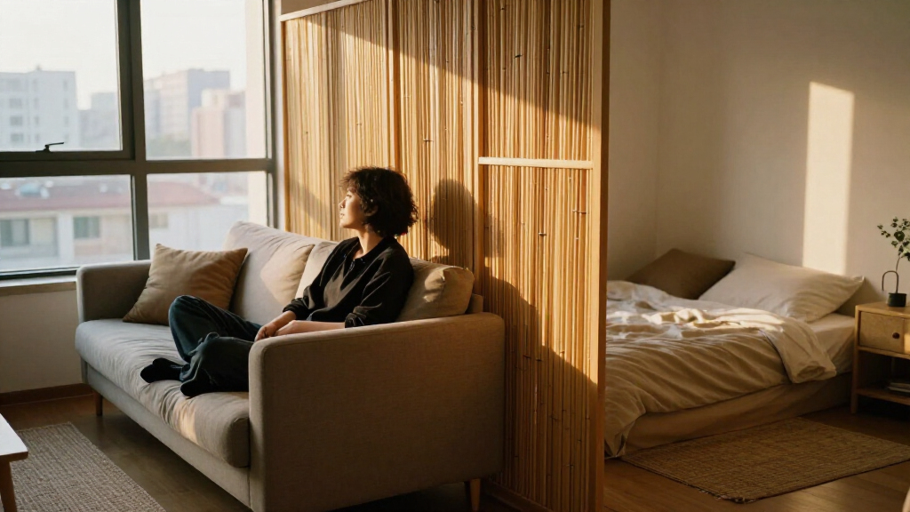 room divider for studio apartment