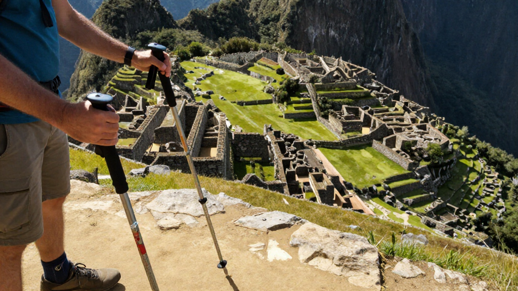 foldable trekking poles machu picchu