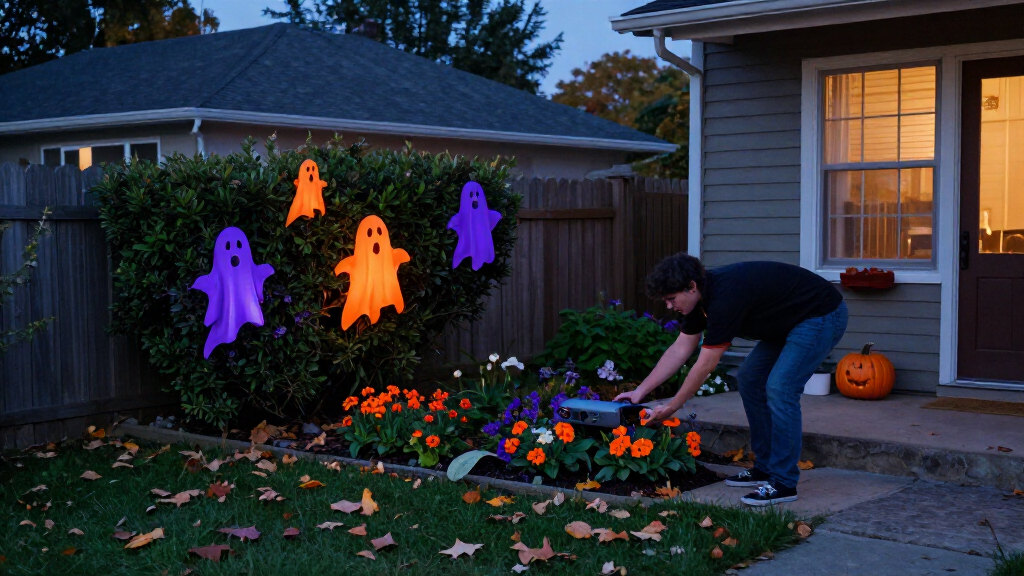halloween outdoor projector lights