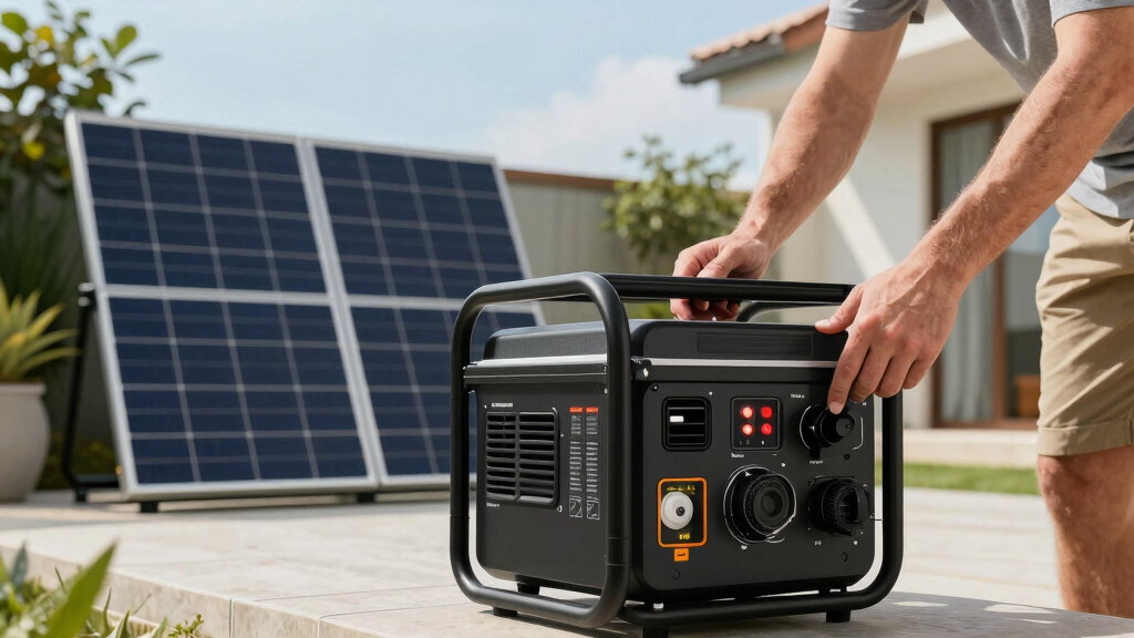 solar-powered backup generators