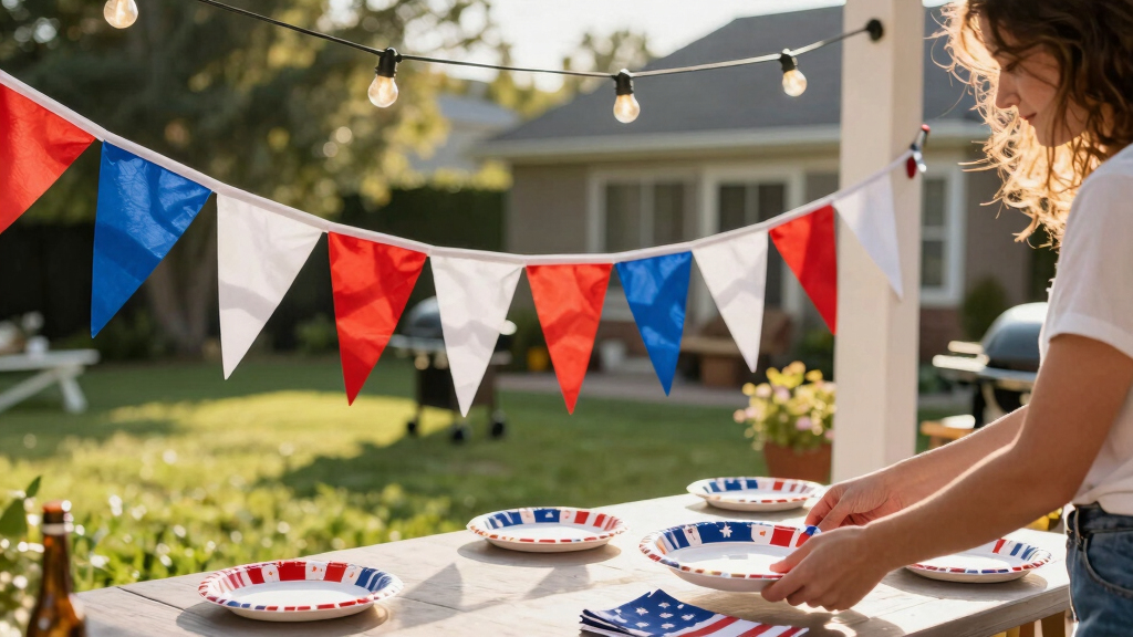 patriotic 4th of July party decor