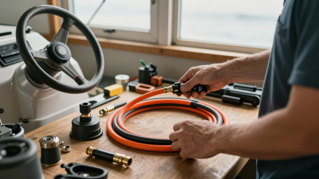 marine hydraulic hose kit for steering