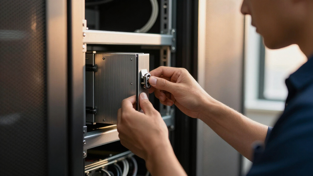 lockable wall racks for secure network rooms