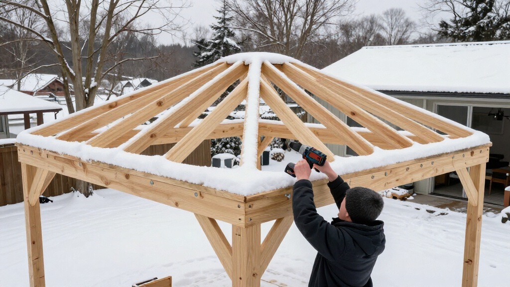 best hardtop gazebo for snow load