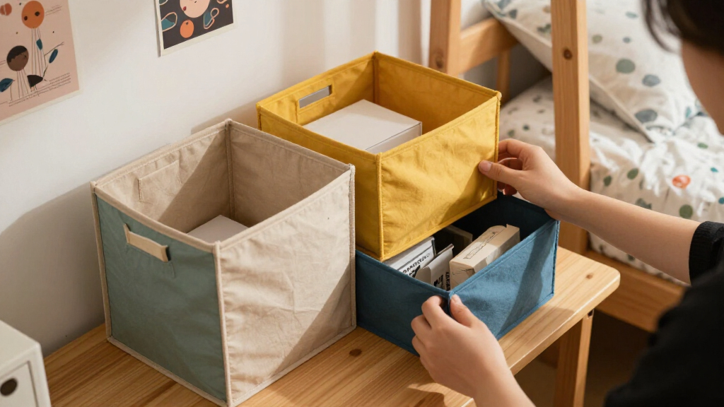 decorative dorm room storage bins