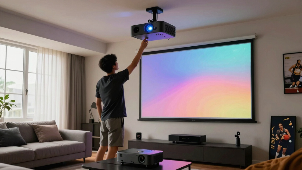 best laser projector with ambient light rejecting screen