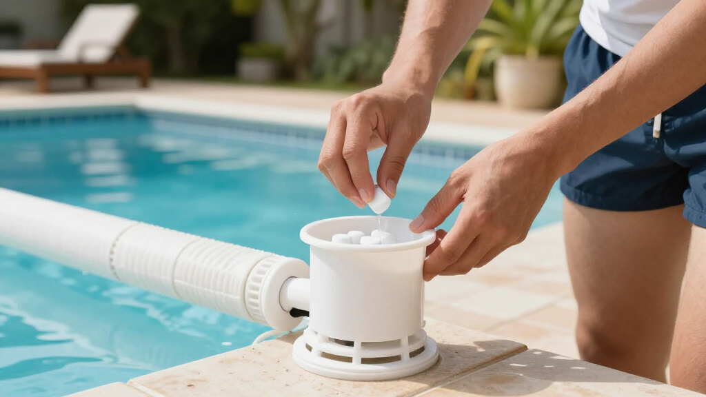 chemical feeder for pools