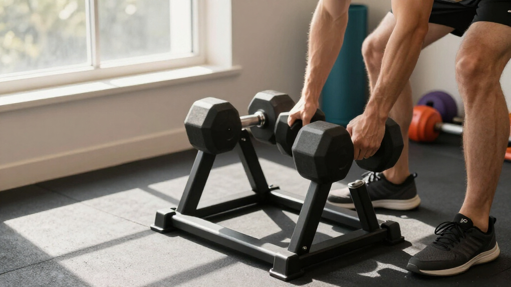 adjustable dumbbell stand premium
