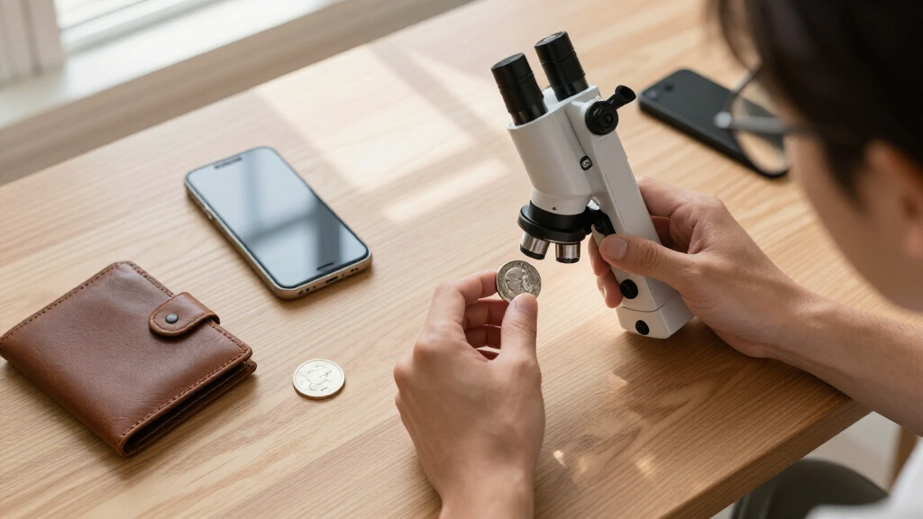 usb microscope for bullion surface inspection