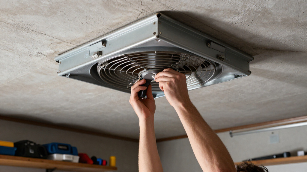 exhaust fan with shutter for garage
