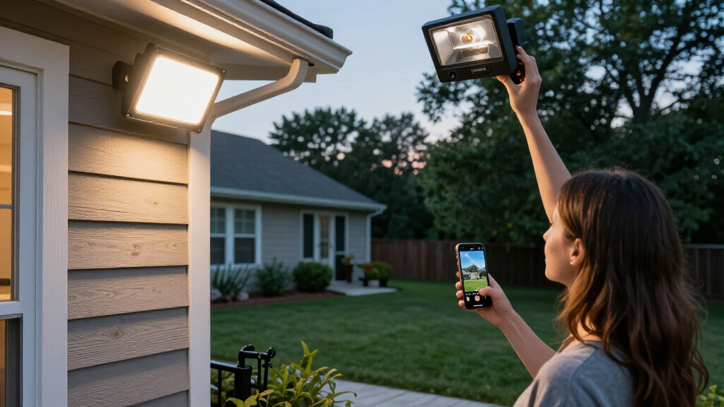 outdoor floodlight camera 4k