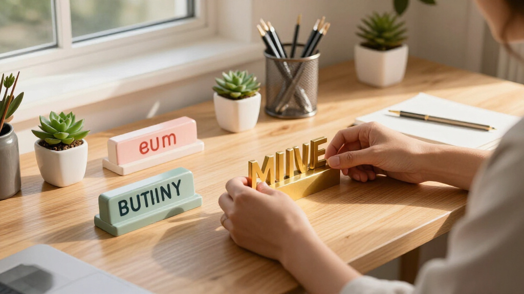 motivational quote desk accessories