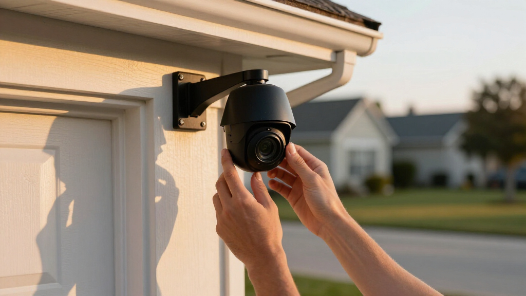 security camera system for detached garage