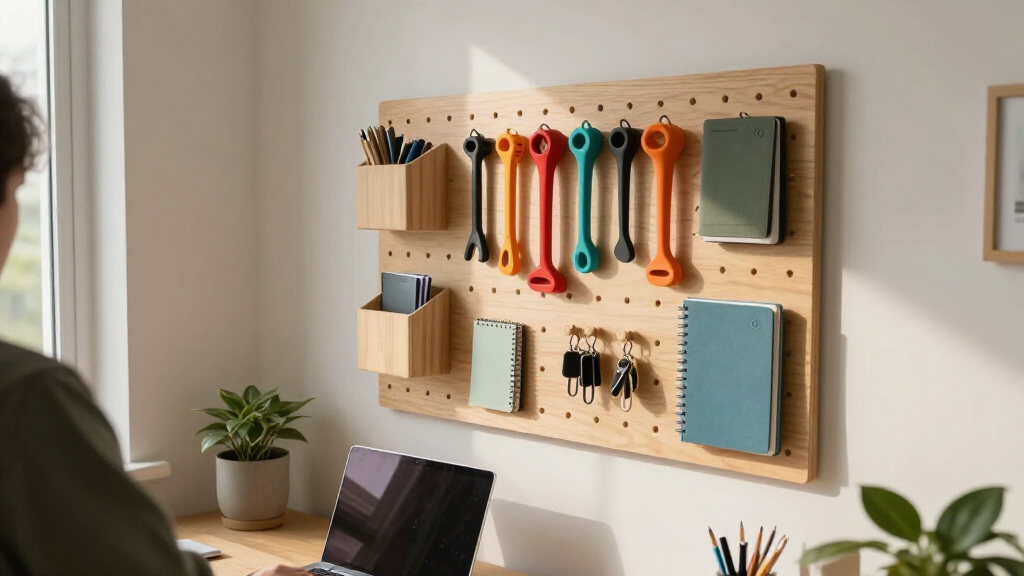 pegboards and wall organizers