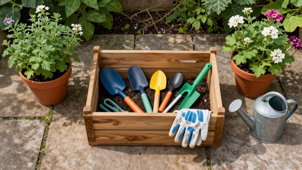 garden organization bins