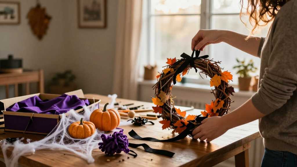Halloween wreath making kits