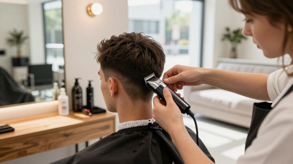 barber grade cordless clipper and trimmer set