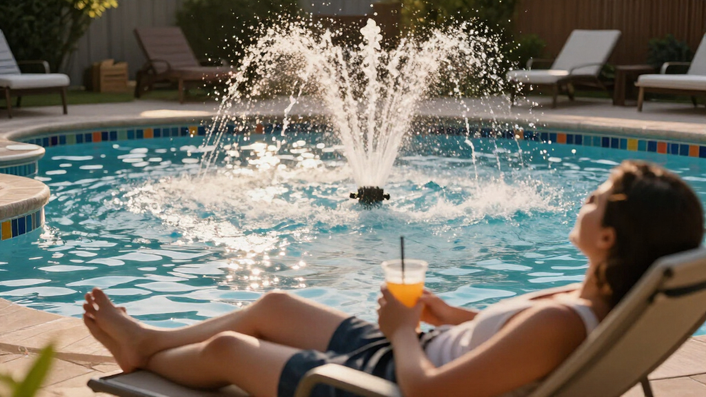 best pool deck fountain jets
