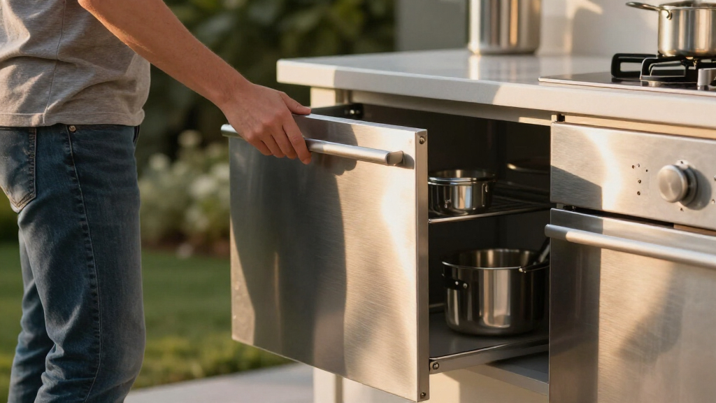 stainless steel outdoor cabinets