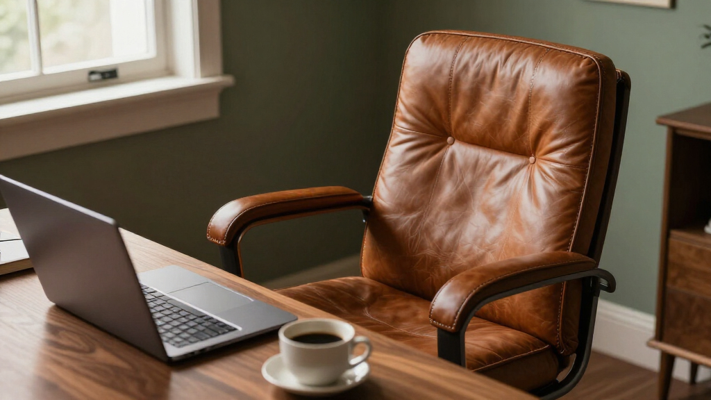 genuine leather office chair