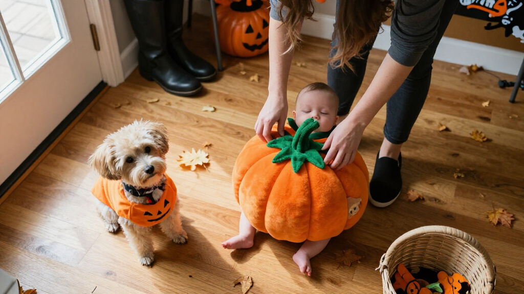 Halloween costumes for dogs and babies