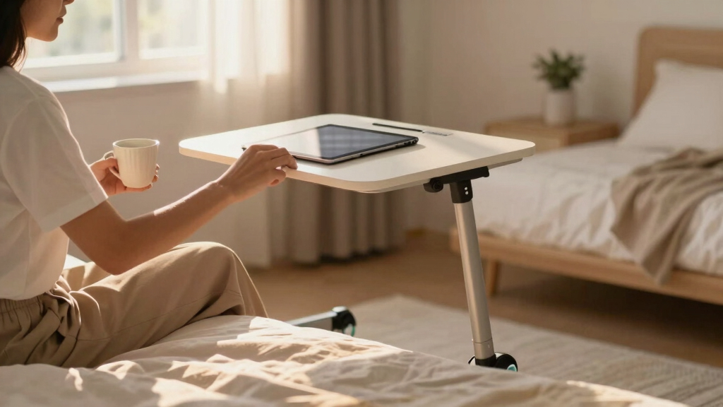 best overbed table adjustable rolling