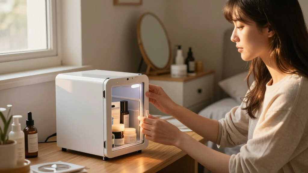 best mini fridges for dorm skincare storage
