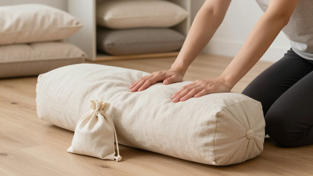 buckwheat yoga bolsters