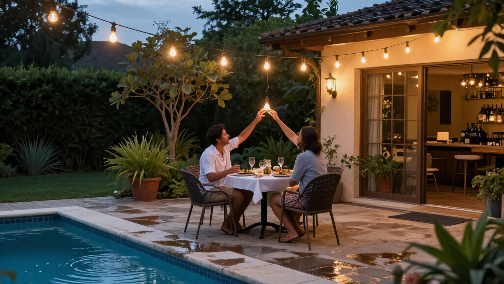 waterproof outdoor patio string lights