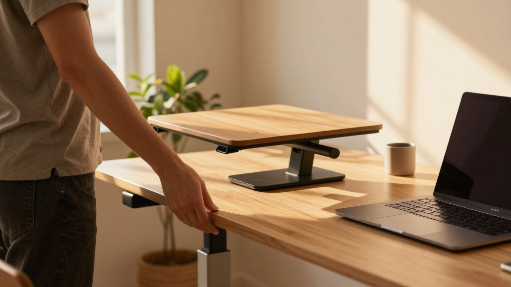 adjustable standing desk converter