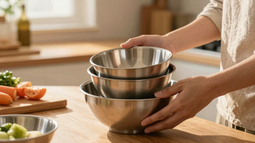 stainless mixing bowl nesting