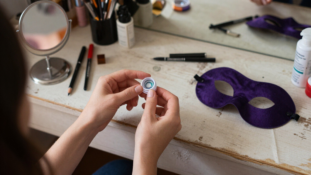 Halloween costume contact lenses