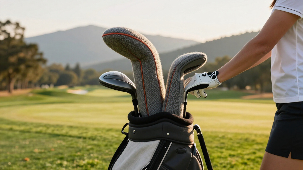 high end knit golf headcover sets