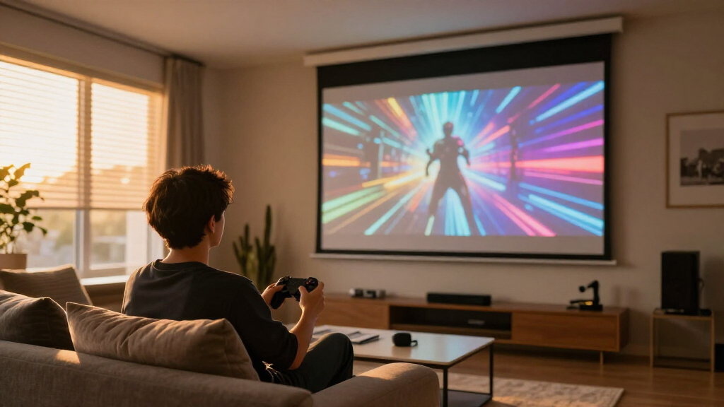 best motorized projector screens for gaming