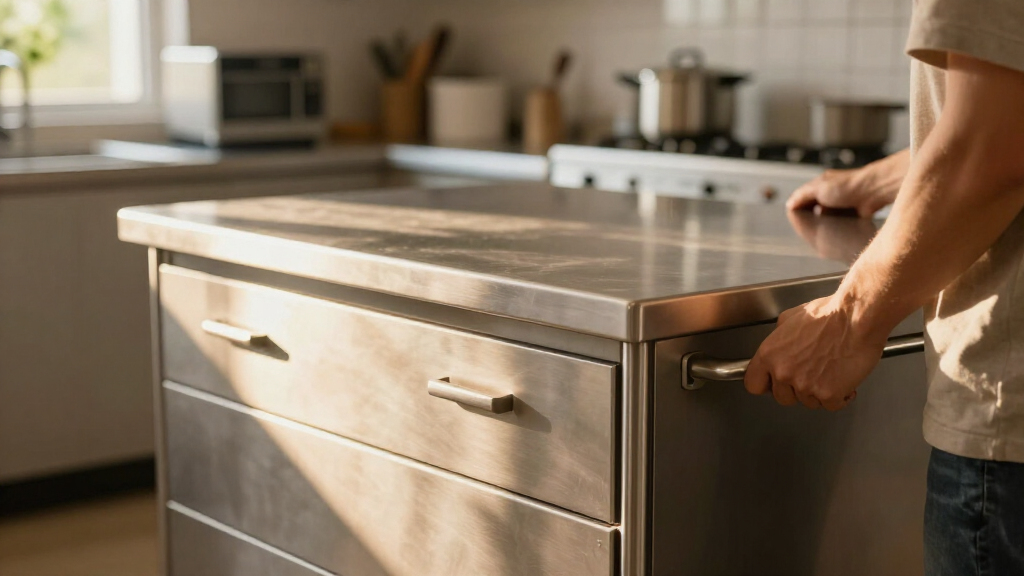 rolling workbenches with drawers with stainless top