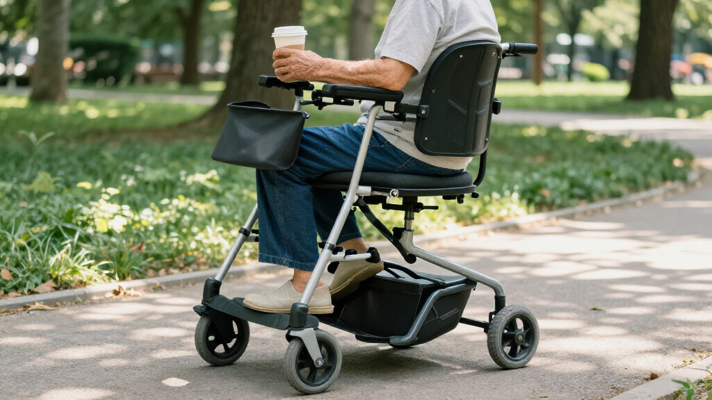 rolling walker with seat for seniors
