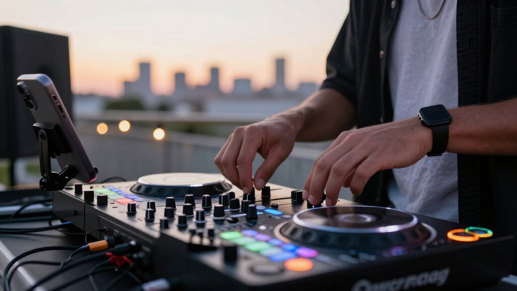DJ controller for mobile DJs
