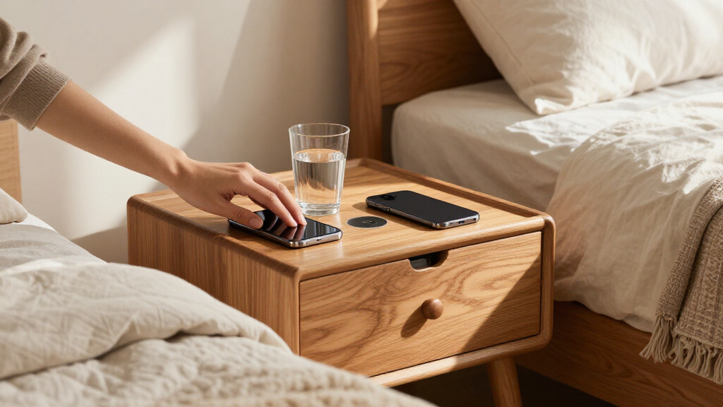 best bedside tables with charging stations