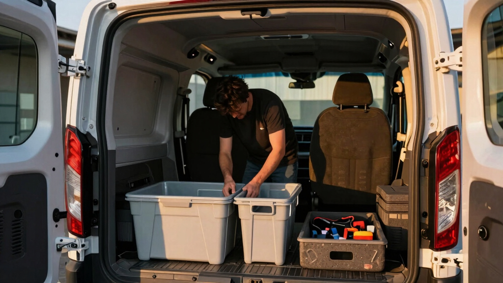 Ford Transit cargo organizers
