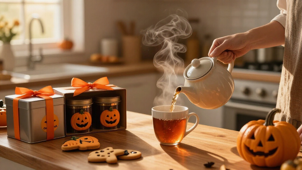 halloween coffee and tea gift sets