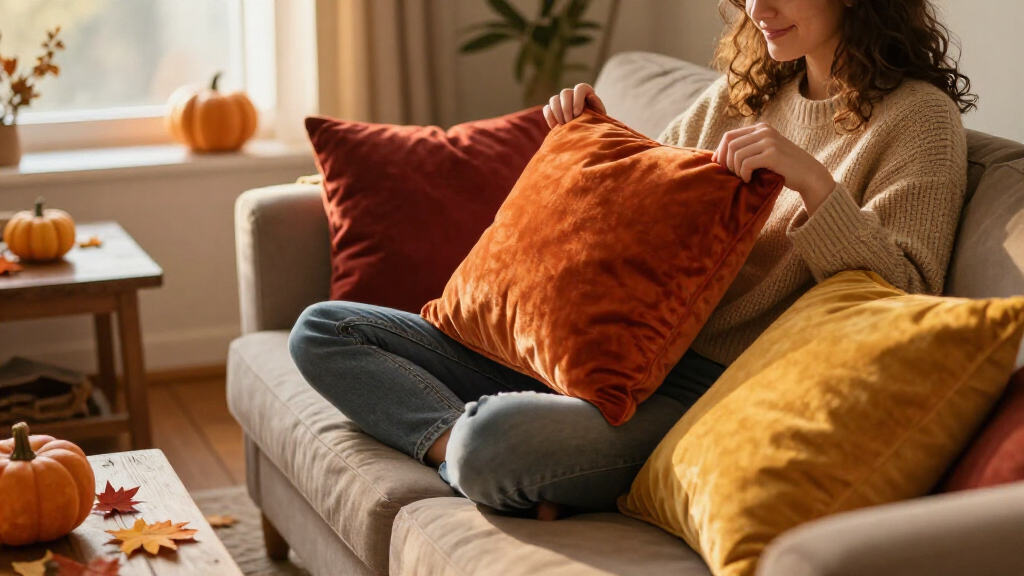 cozy fall throw pillows