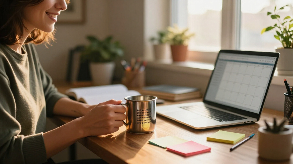 motivational quote desk accessories