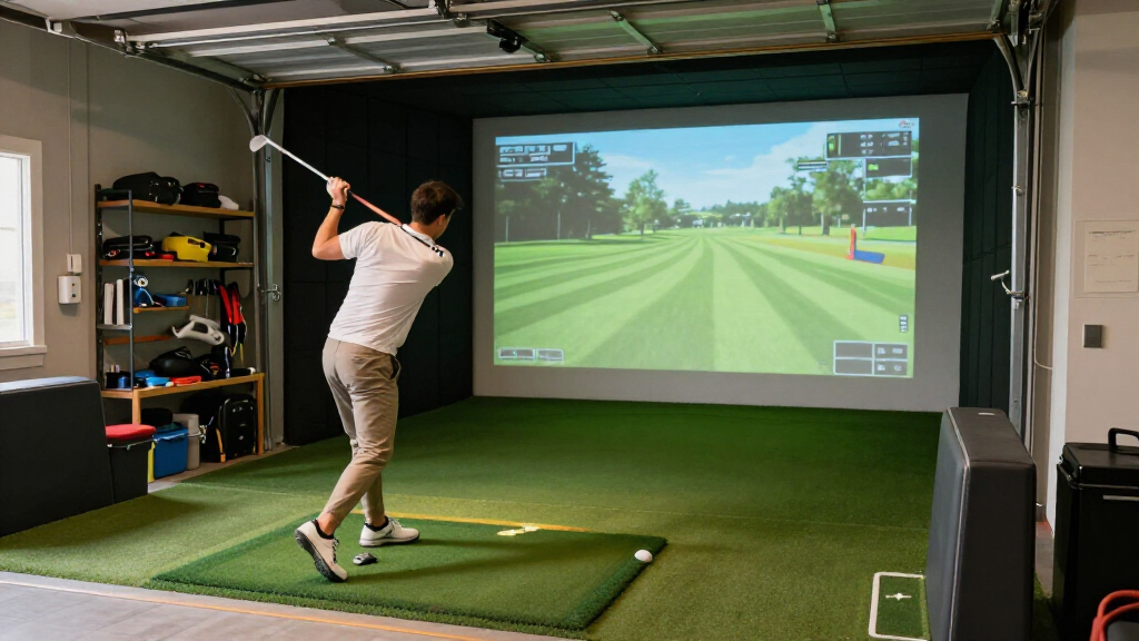 best garage golf simulator enclosure