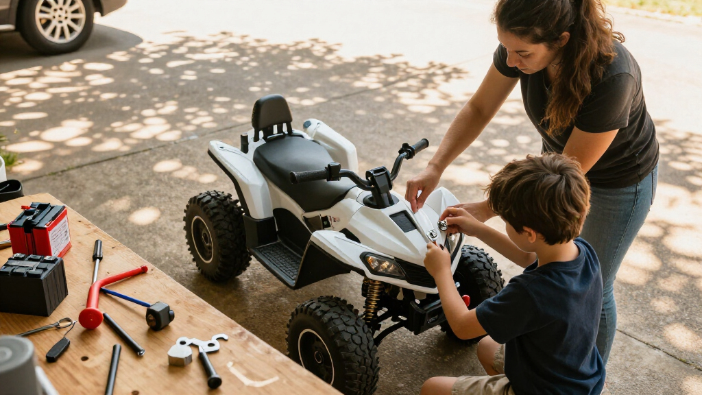24v ride on side by side for kids with 4wd