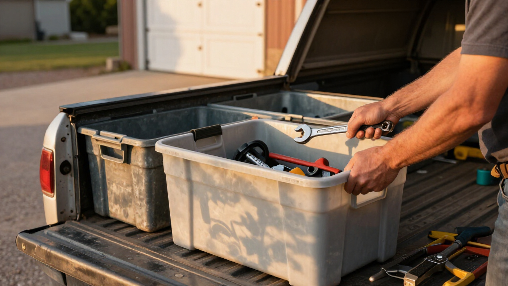 truck bed storage bins