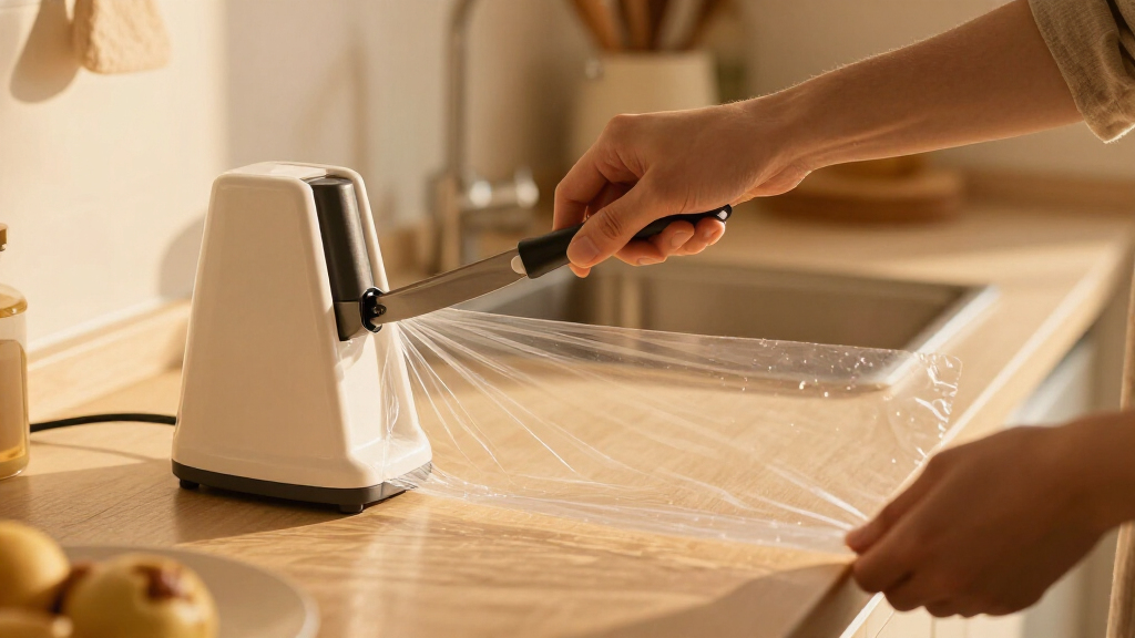food wrap dispenser with cutter commercial